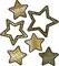 Carson Dellosa Sparkle and Shine 36-Piece Star Cutouts, Gold Foil Space Theme Bulletin Board Decorations for Labels, Cubbies, Locker Decorations, Posterboard, and Classroom Decor